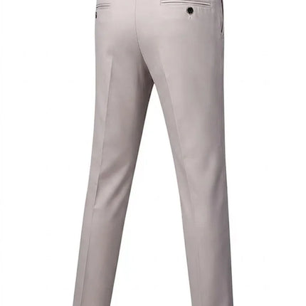 M-6XL Men's Fashion Boutique Solid Color Formal Business Suit Trousers Groom Wedding Dress Men Casual Suit Pants