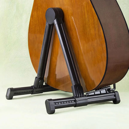 Miwayer Foldable Guitar Stand – Lightweight A-Frame, Adjustable Arm Width, for Acoustic/Electric Guitar, Ukulele, Banjo