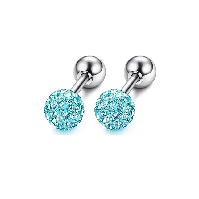 1-12 Pairs Shiny Zirconia Cartilage Stud Earring Tragus Helix Piercing Barbell Star Heart Ball Cartilage - product image 16