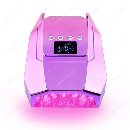 For Salons Home Use 98W Rechargeable LED UV Cordless Battery Professional Light With 4 Timers Fast Curing Nail Lamp
