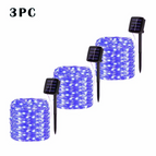 3pcs-blue / 12m100LED