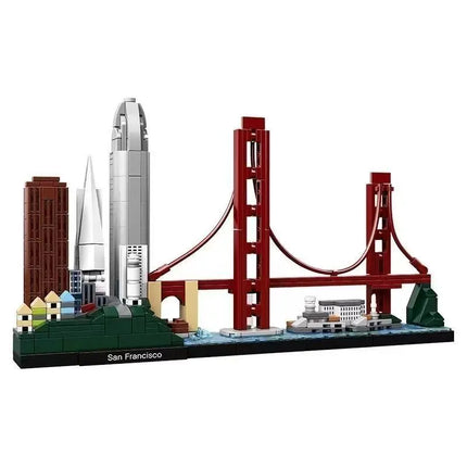 In stock Berlin Venice Tokyo London Shanghai San Francisco Chicago City Building Blocks Adult Children Toys Gifts