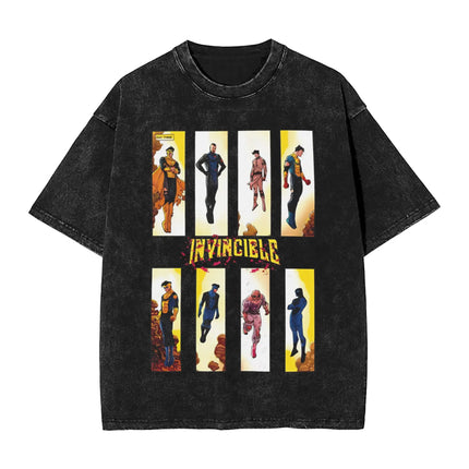 Conquest Invincible T Shirt Men's  Pure Cotton Awesome T-Shirts O Neck  Tee Shirt Short Sleeve Clothes Gift