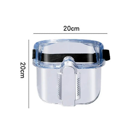 Transparent Protected Face Shield Mask Ergonomic Multipurpose Full Face Mask Anti-impact Anti-oil Splash Kitchen Face Mask