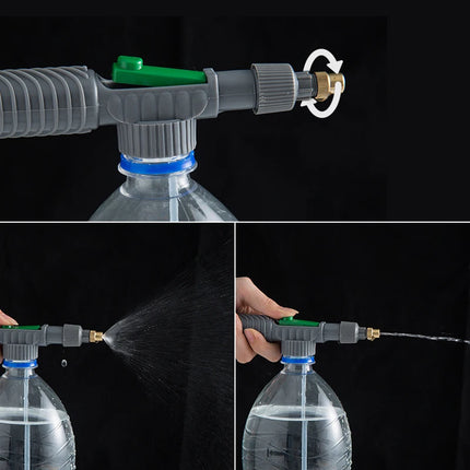 High Pressure Air Pump Manual Sprayer Adjustable Drink Bottle Spray Head Nozzle Garden Watering Tool Sprayer - product image
