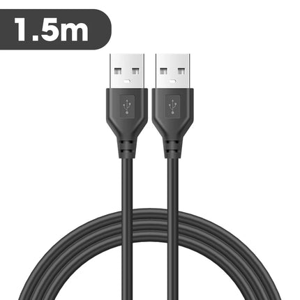 USB Male To USB Male Dual USB2.0 Extension Cable For Radiator Hard Disk Webcom Camera Laptop USB Date Transmission Extender Cord