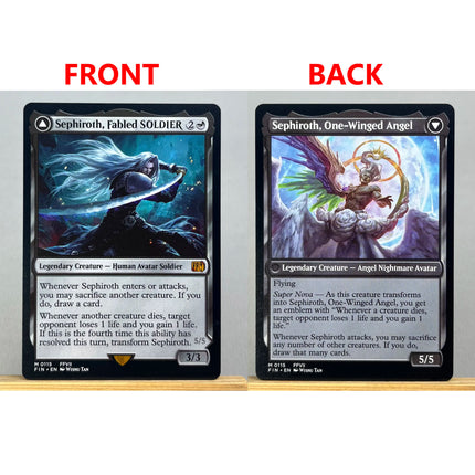 FIN PSS5 FCA HOLO14-001 Tcg proxy magical cards Sephiroth, Fabled SOLDIER Vivi Ornitier Cloud, Midgar Mercenary gathering