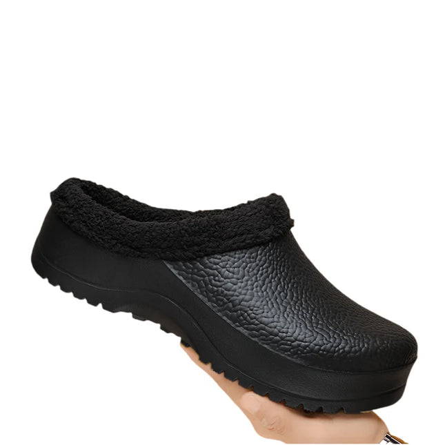Fashion Winter Men's Warm Slippers Cotton Slippers Waterproof Indoor Outdoor Warm Shoes Men Bedroom - view 2