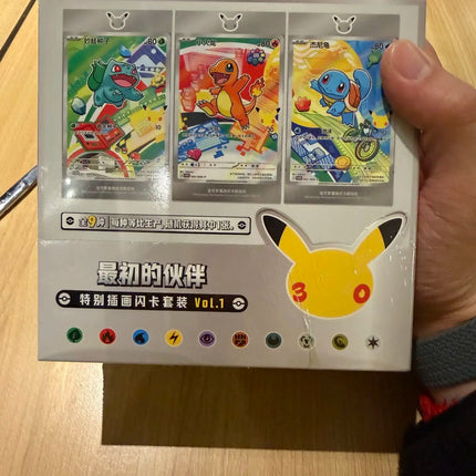 Delivery within 24 hours Original Pokemon Set Vol.1 SV16.0 30th Anniversary Celebration Collectible PTCG Card First Partner Card