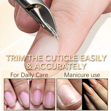 1Pcs Professional Cuticle Nippers Nail Cuticle Cutter Trimmer Stainless Steel Cuticle Clippers Manicure Nail Care Tools