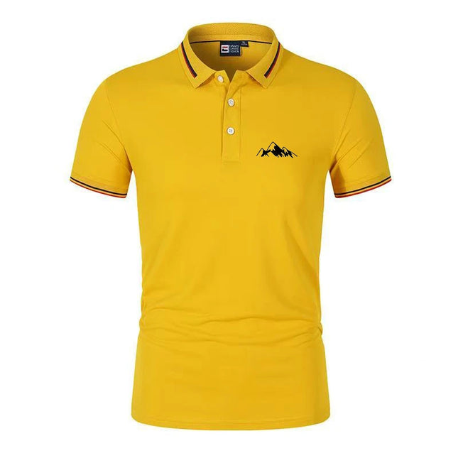 Quick Dry Men's Sports Polo Shirt Golf wear Summer Gym Fitness Training Clothing Comfortable Breathable Shirts