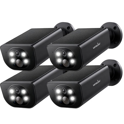 Wansview 2K Solar Security Camera Wireless Outdoor Surveillance with Motion Detection IP65 Waterproof Solar-Powered CCTV for Home Safety 2-Way Audio Color Night Vision