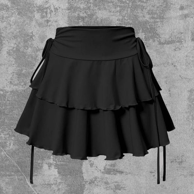 New Solid Color Skirt Women Summer Fashion Outdoor Versatile High Waist Slim Fit Elastic Waist Short - product image 9