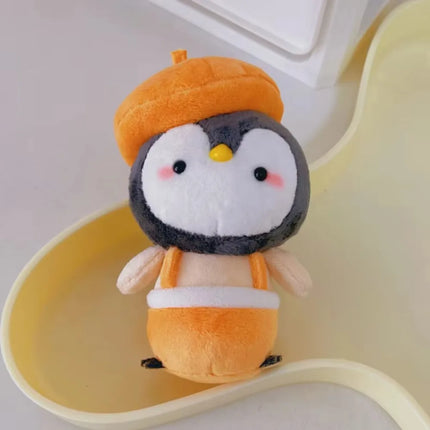 Cute Animal Plush KeyChains Stuffed Panda Little Tiger Key Chain Pendant Simulation Tiger Doll Plush Toy  Gifts