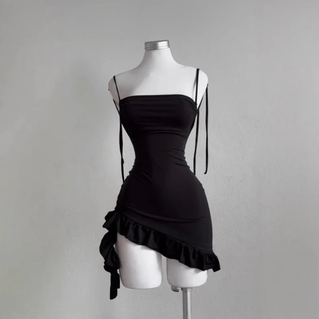 2025 Sexy Sleelveless Backless Mini Dress Women Summer Europe America Lace Up Bodycon Dresses High - product image 5