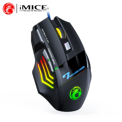 RGB Backlit Wired Ergonomic Design Keyboard Set Waterproof Luminous Gaming Keyboard And Mouse Combo PC Accessories - product