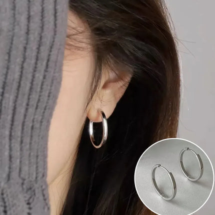VENTFILLE 925 Sterling Silver Black Agate Rotund Earrings For Women Girl Originality Design Korean Jewelry Party Gifts Dropship