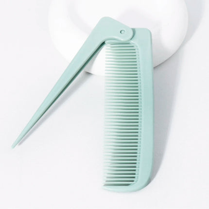 1pc portable minimalist folding tail comb, mini and compact portable home hair styling tool,Special for real hair wigs
