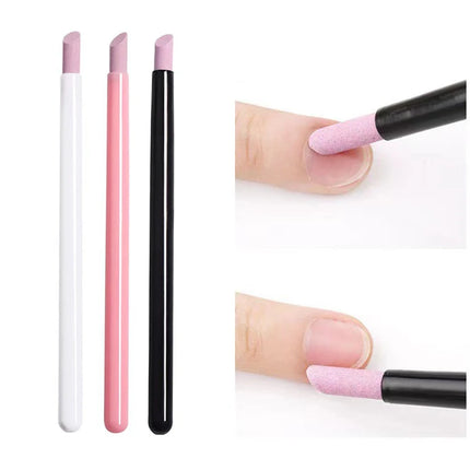 1/5PC Nails Art Quartz Grinding Pen Nail Cuticle scissors Dead Skin Remover UV Gel Polish Manicure Stick Files Accessories Tools