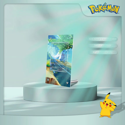 Pokemon Card Brick Photo Frame Van Gogh Museum Pikachu Charizard Acrylic Card Brick Photo Frame PTCG Gift Toy Not Include Cards