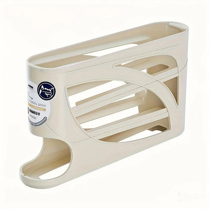 3-Tier Rolling Egg Storage Container For Refrigerator Holds 24 Eggs Organizer Rack Large Capacity Kitchen & Fridge - product