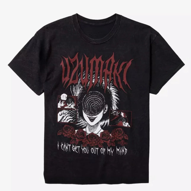 Junji Ito Uzumaki The Black Lighthouse Camiseta de algodón con gráfico para hombres y mujeres, ropa de calle de verano