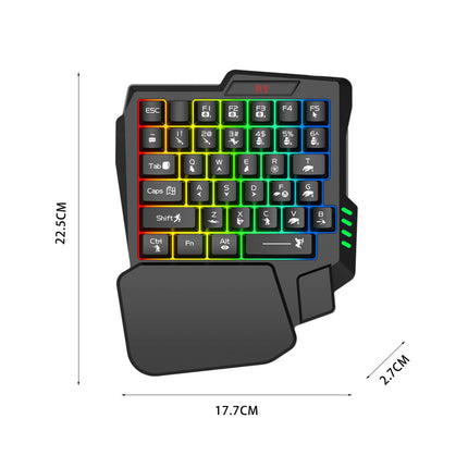 M1 Pro Keyboard and Mouse Converter Portable Mobile Gaming Keyboard and Mouse Adapter BT5.0 Support Android iOS - product ima