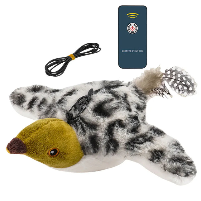 Flapping Wings Sparrow Toys Rechargeable Simulated Chirping Bird Cat Toy Bird Chirping Cat Toy for - product image 6