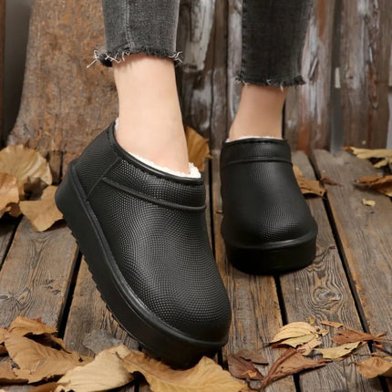 Hot Selling Winter Round Toe Comfortable Flat Bottom Short Boots Fashionable New Style Elegant Sexy Casual Snow Boots for Women