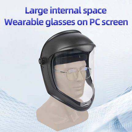 Full face protective mask Anti-fog screen riding sand protection sunblock sanding cutting mask