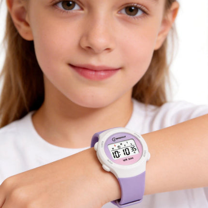 Kids Sport Watches Alarm Stopwatch Children Digital Watch For Boys Girls 30M Waterproof Pink Student Electronic Wristwatch