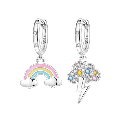 Orstarry 925 Sterling Silver Sparkling Wings Earrings Original Jewelry Drop Earrings Women Jewelry Party Trendy Anniversary Gift