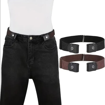 Traceless Invisible Elastic Belt Women's Belt Jeans Pants Men's Elastic Belt - product image from BSM MART