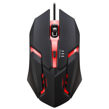 Ergonomic Gaming Mouse, Suitable for Desktop and Laptop Computers, 4-Button USB RGB Backlit Mouse - product image from BSM MA