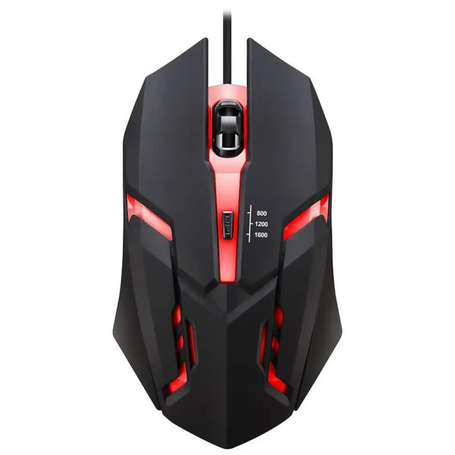 Ergonomic Gaming Mouse, Suitable for Desktop and Laptop Computers, 4-Button USB RGB Backlit Mouse - product image from BSM MA