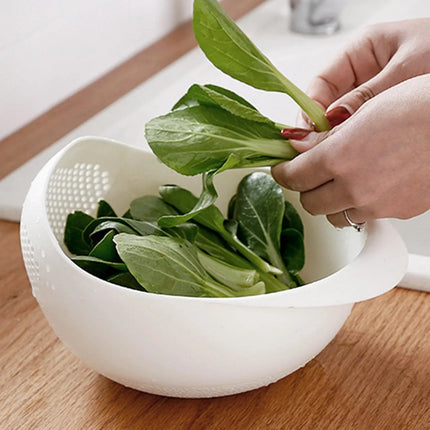 1/3pcs- Colander Rice Bowl Drain Basket Fruit Bowl Washing Drain Basket With Handle Washing Basket Home Kitchen - product ima