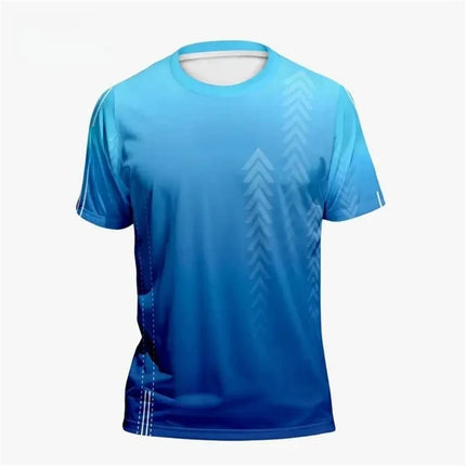 Simple Fashion Geometry Graphic T Shirt For Men Summer Casual Short Sleeve 3D Printed Sports Jersey Loose Quick Dry Running Tees