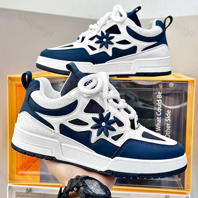 Men Platform Vulcanized Shoes New Fashion Increased Thick Sole Breathable Casual Wear Resistant Casual Sports Shoes for Men