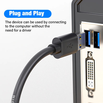 High quality 0.5/5 M USB Extension Cable 3.0 Data Cord For Laptop TV SSD USB 3 0 Male to Male  Computer Camera Printer Connector