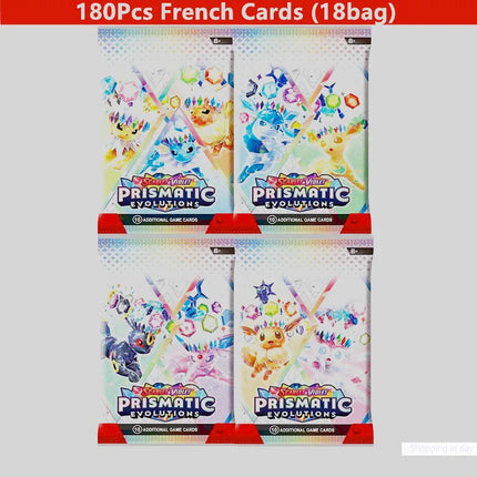 90/180/360Pcs English French Spanish Carta Karten Pokemon Cards Sun Moon Evolutions Booster Box Collectible Tradiner child Card