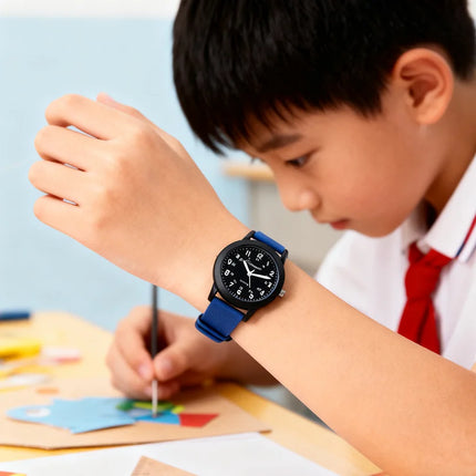 Children Boys Girls 60 Minute Scale Quartz Wristwatches Junior High And Elementary School Students Exam Watches Silicone Strap