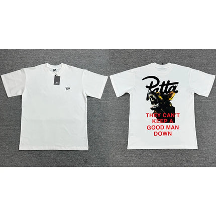 New Patta Tee Short Sleeve Men's Women's Loose Fashion Letter Print Pattern T-shirt High Quality Cotton PATTA Tops