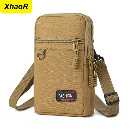 Mobile Phone Case Pouch Waist Bag Multifunction Outdoor Casual Men Waist Pack Small Bag Single Shoulder Crossbody Bag Coin Purse
