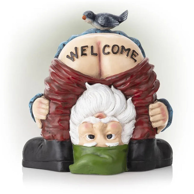 Funny Garden Gnome Statue Prank Dwarf Resin Doll Craft For Garden Entrance - product image 2