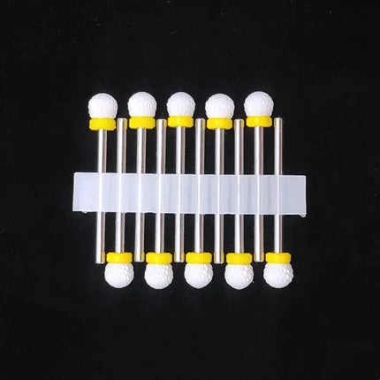 10 Ceramic Drill Bits, Milling Cutters, Rotating Nail Polish Grinding Machine Accessories, Overflow Removal Tool Accessories