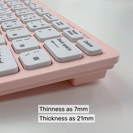 Korean 2.4G Wireless Keyboard and Mouse Protable Mini Keyboard Mouse Combo Set For Notebook Laptop Mac Desktop PC - product i