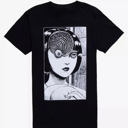 Junji Ito Uzumaki The Black Lighthouse  T-Shirt Cotton Graphic Tee Men Women Summer Streetwear