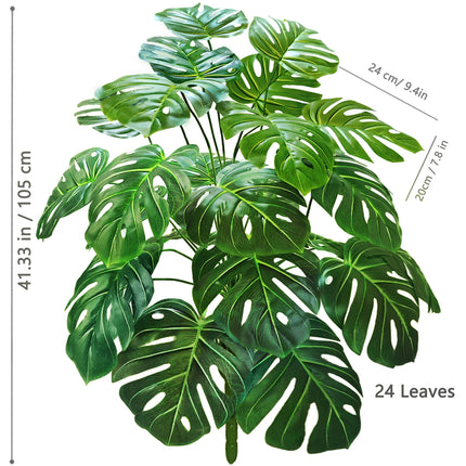 Artificial Monstera and Pothos Leaf Plant - image 19