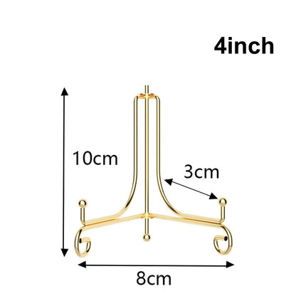 Iron Foldable Metal Plate Display Easel Stand Book Picture Frame Holder Kitchen Counter Home Decoration Storage Rack