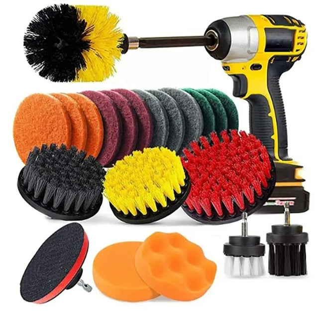22 /3Pcs Electric Drill-Brush Kit Power Scrubber Brush For Carpet Bathroom Surface Tub Furniture Shower - product image 5